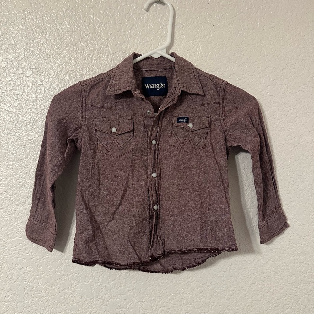 Wrangler wine color Western Shirt